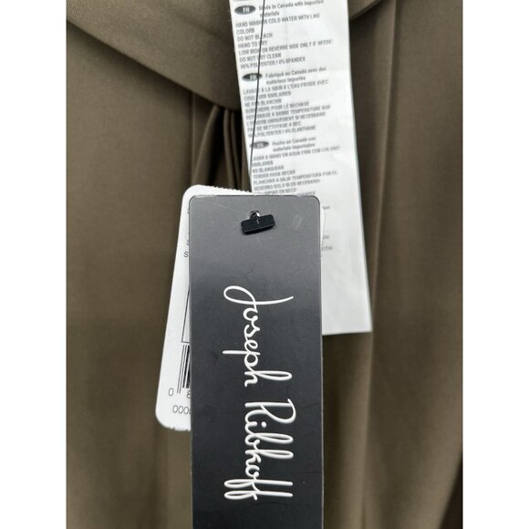 NWT Joseph Ribkoff Tie Belted pants Khaki Green Size 4 - Picture 8 of 9
